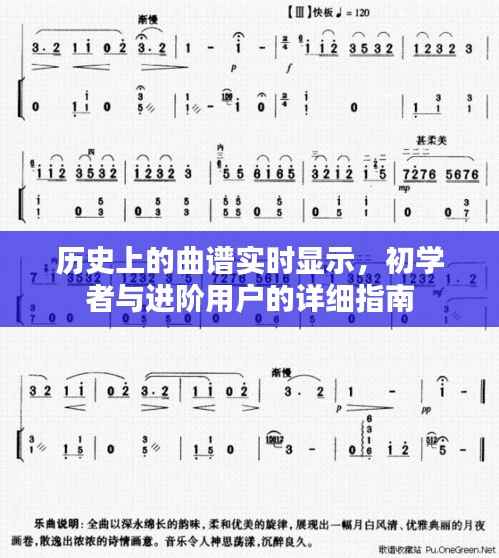 曲谱实时显示，初学者与进阶用户的指南手册