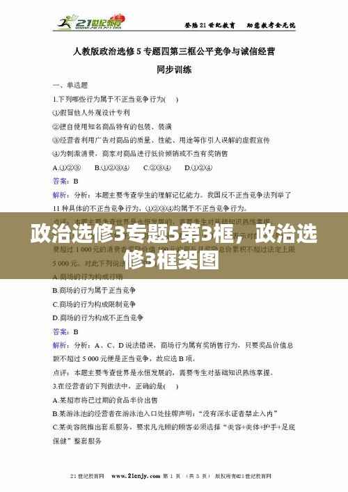 政治选修3专题5第3框,政治选修3框架图